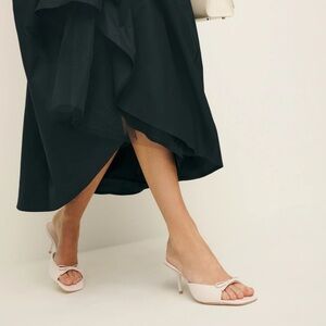 Reformation - Cream Clementine Heel Sandals